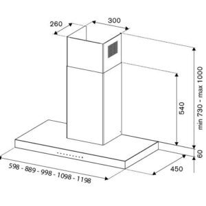 BERTAZZONI - KT100P1XV - 100CM KÖKSFLÄKT (MILOTT WIDOLF) - Bild 2