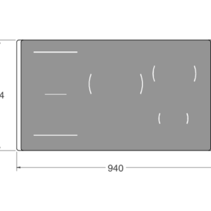 BERTAZZONI Moderna serier, 90 cm induktionshäll med metallram, 5 induktionszoner, TFT-display( art. nr. P905I1M37XT) - Bild 4