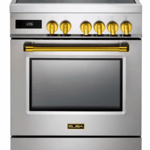ELBA-ITALIA 60cm Induktionsspis med mässing detaljer. Modell: EXCELLENCE (Art. Nr. EX 664 IM BRASS) - Bild 1