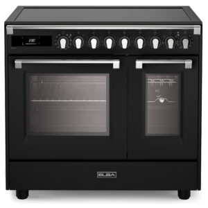 ELBA-ITALIA 90CM DUBBELUGN INDUKTIONSSPIS. MATT SVART. SERIE: BASSANO (ART. NR. EBS 965T IMAA) - Bild 1