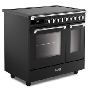 ELBA-ITALIA 90CM DUBBELUGN INDUKTIONSSPIS. MATT SVART. SERIE: BASSANO (ART. NR. EBS 965T IMAA) - Bild 4