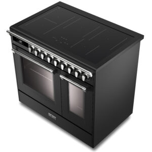 ELBA-ITALIA 90CM DUBBELUGN INDUKTIONSSPIS. MATT SVART. SERIE: BASSANO (ART. NR. EBS 965T IMAA) - Bild 7