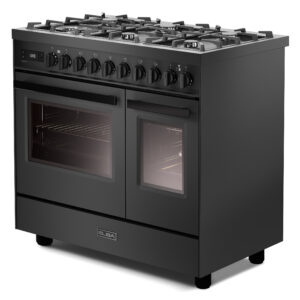 ELBA-ITALIA 90CM DUBBELUGN GASSPIS MED ELUGNAR. ANTRACIT. SERIE: EXCELLENCE (ART. NR. EX 966T MAA) - Bild 5